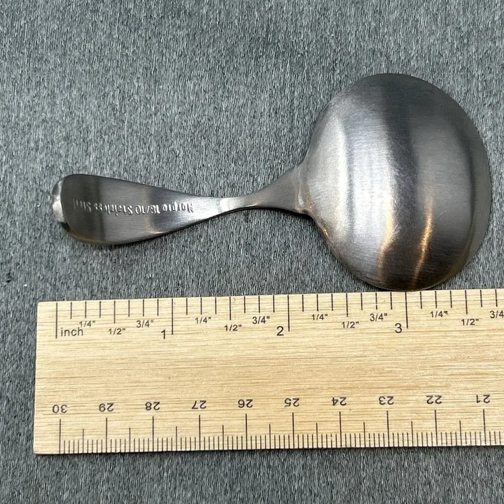 Norpro 18/10 Stainless Steel Tea Bag Resting Spoon Fancy Engraved Pattern MCM